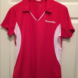 Golf shirt with Cummins logo. Size medium